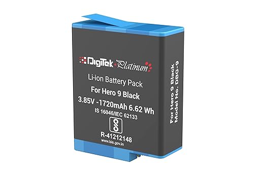 Digitek Platinum 1720mAh Battery for GoPro Hero 9/10/11