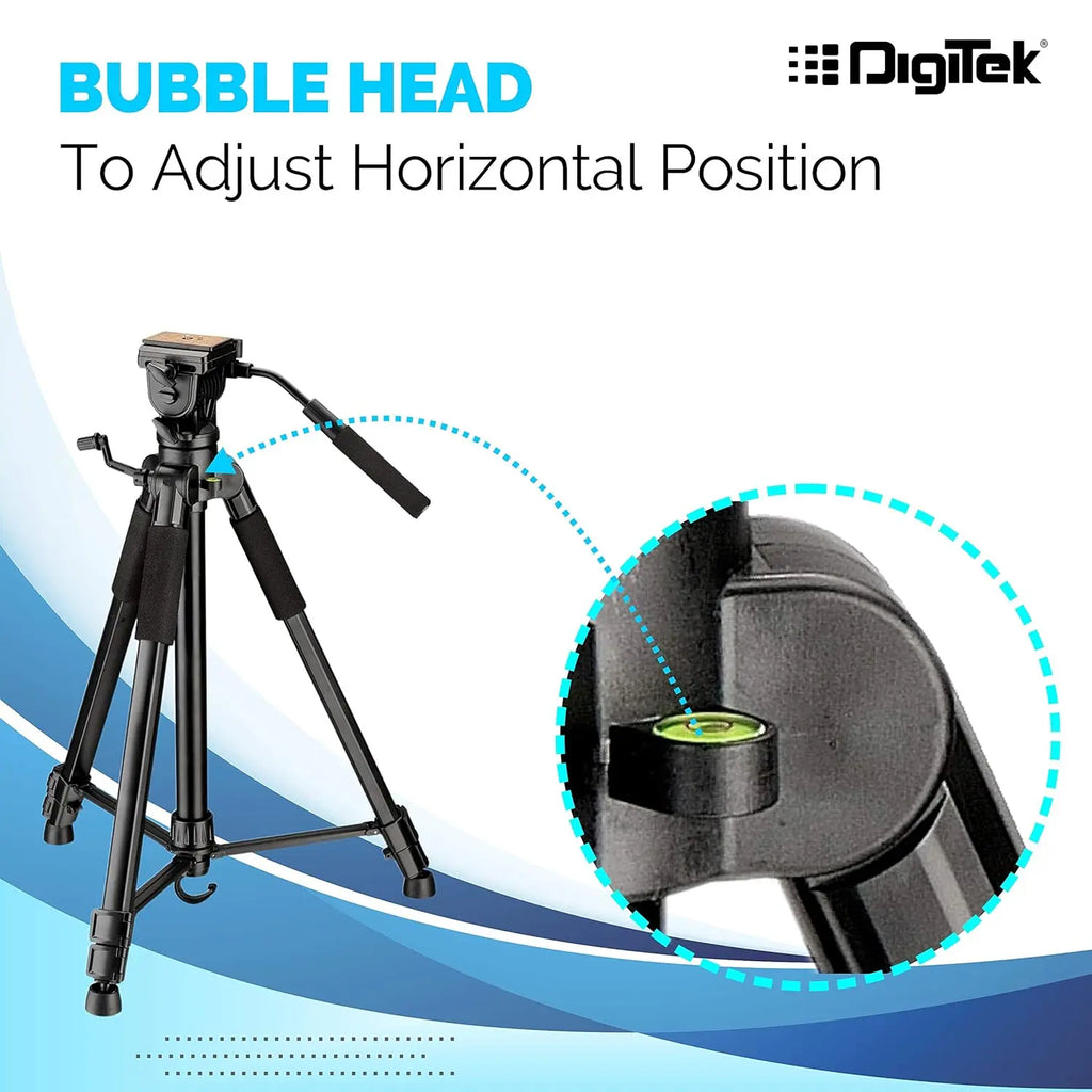Digitek 590 VD PRO 5.9ft Lightweight Tripod for DSLR & Video Digitek