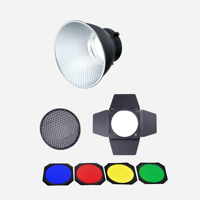 Digitek DBR-055 18cm Bowens Reflector Barndoor Combo