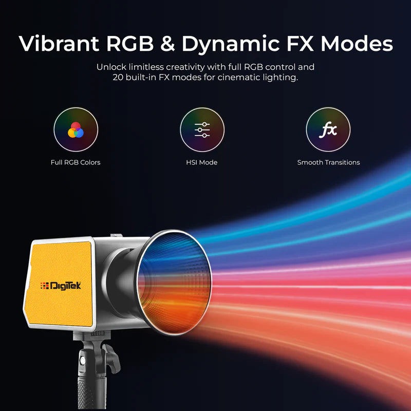 Digitek DCL-60W RGB Mini Bowens LED Video Light