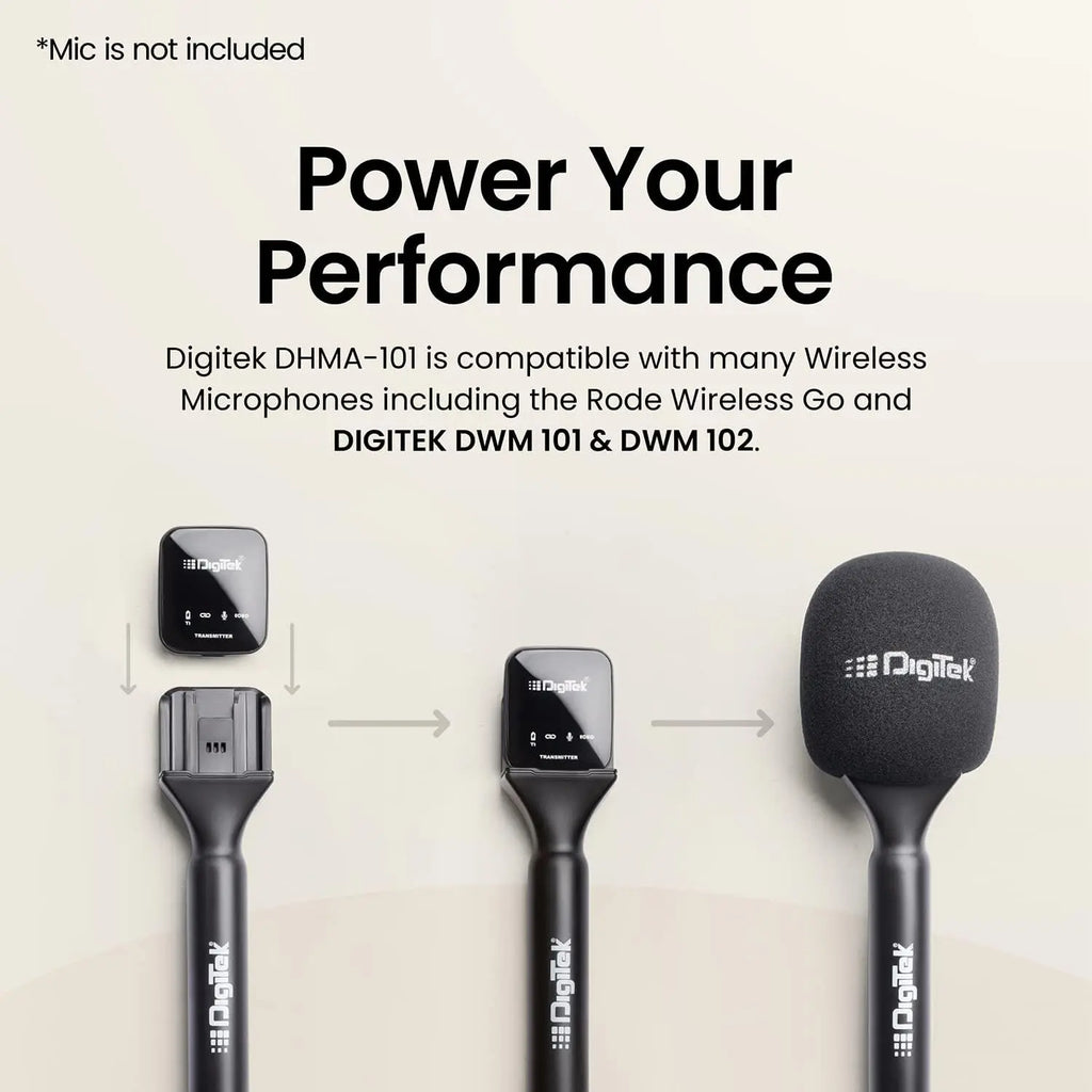 Digitek DHMA-101 Interview Microphone Stand & Mic Holder | Reporting & Media Use Digitek