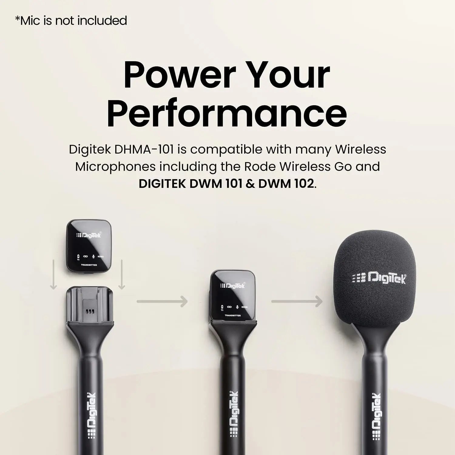 Digitek DHMA-101 Interview Microphone Stand & Mic Holder | Reporting & Media Use Digitek