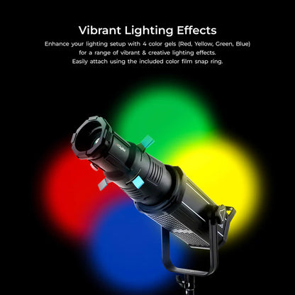 Digitek DS-220 Bowens Optical Snoot Kit with GOBOS