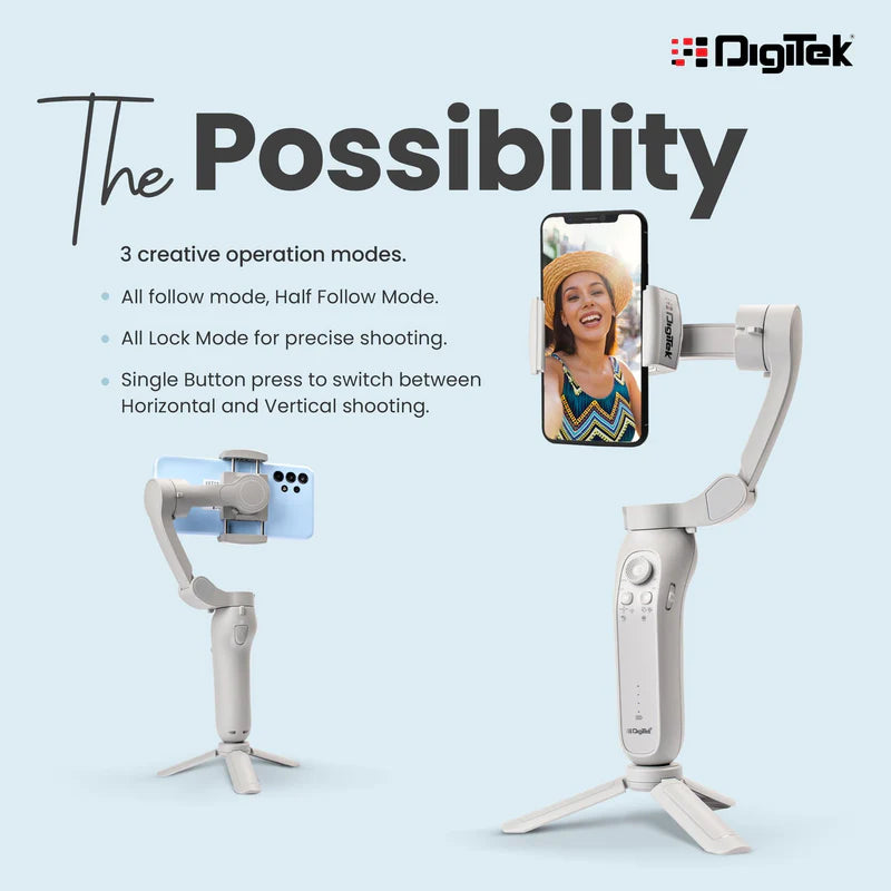 Digitek DSG-007F 3-Axis Smartphone Vlogging Gimbal Stabilizer