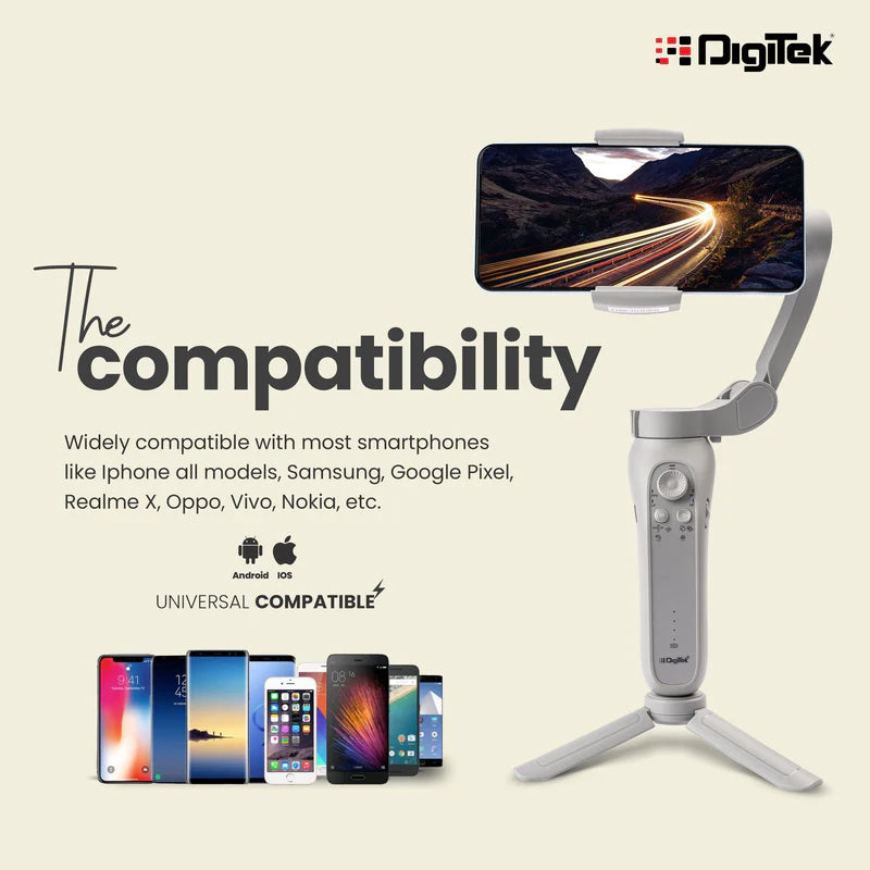 Digitek DSG-007F 3-Axis Smartphone Vlogging Gimbal Stabilizer