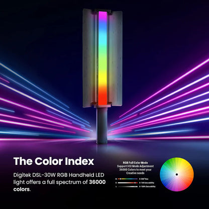 Digitek DSL-30W RGB Portable LED Stick Light