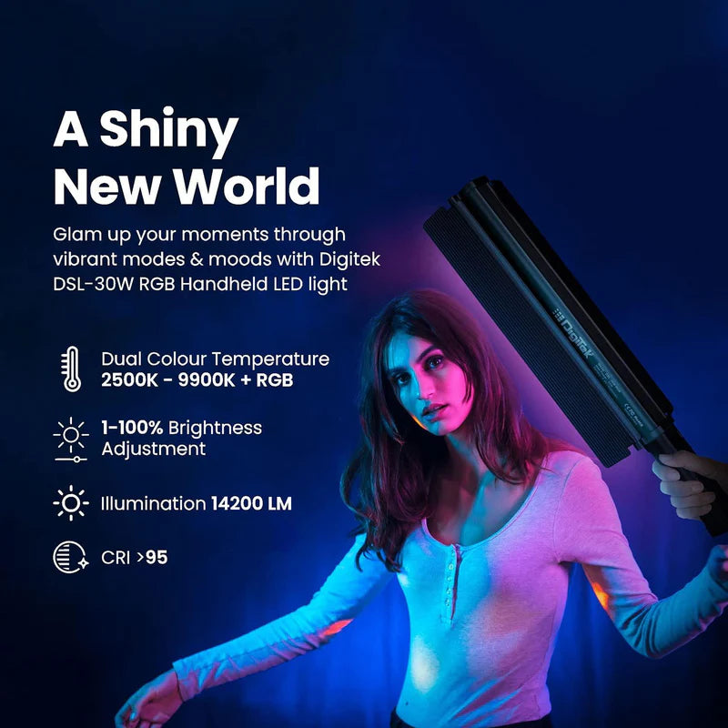 Digitek DSL-30W RGB Portable LED Stick Light