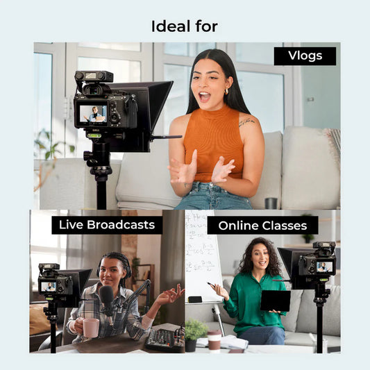 Digitek DTP-008 Portable 8" Teleprompter with Remote