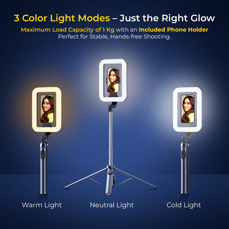 Digitek DTR-630 SS Tripod Selfie Stick with Light