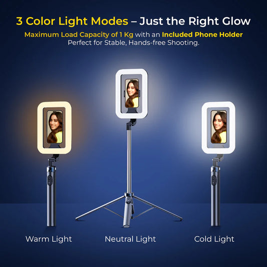 Digitek DTR-630 SS Tripod Selfie Stick with Light