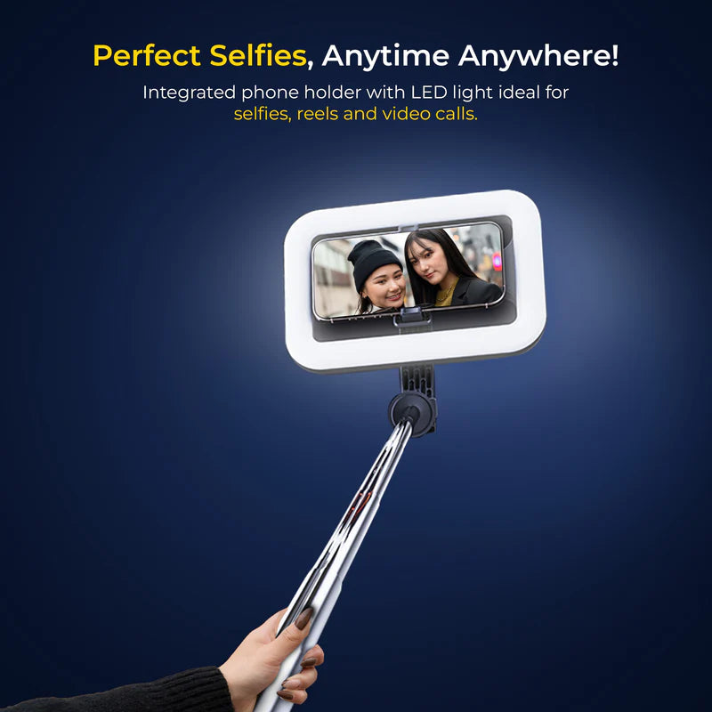 Digitek DTR-630 SS Tripod Selfie Stick with Light