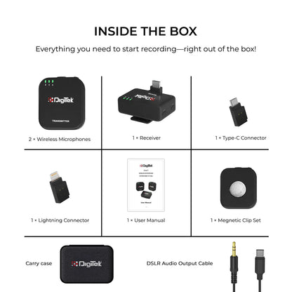 Digitek DWM-101 Mini 2.4G Wireless Microphone System