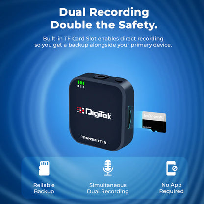 Digitek DWM-101 Mini 2.4G Wireless Microphone System