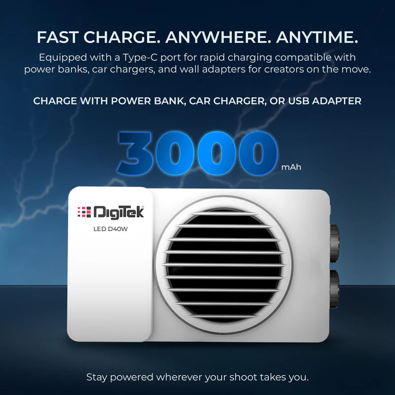 Digitek LED-D40W Portable 40W Bi-Color Video Light