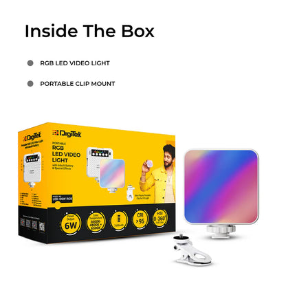 Digitek LED-D6W RGB Mini Portable Video Light