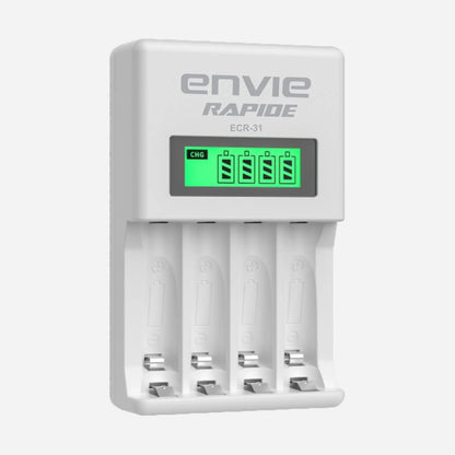 ENVIE ECR31 Ultra-Fast AA & AAA Battery Charger