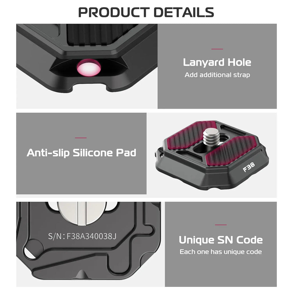 FALCAM F38 Quick Release Camera Plate for Clip V3 Ulanzi