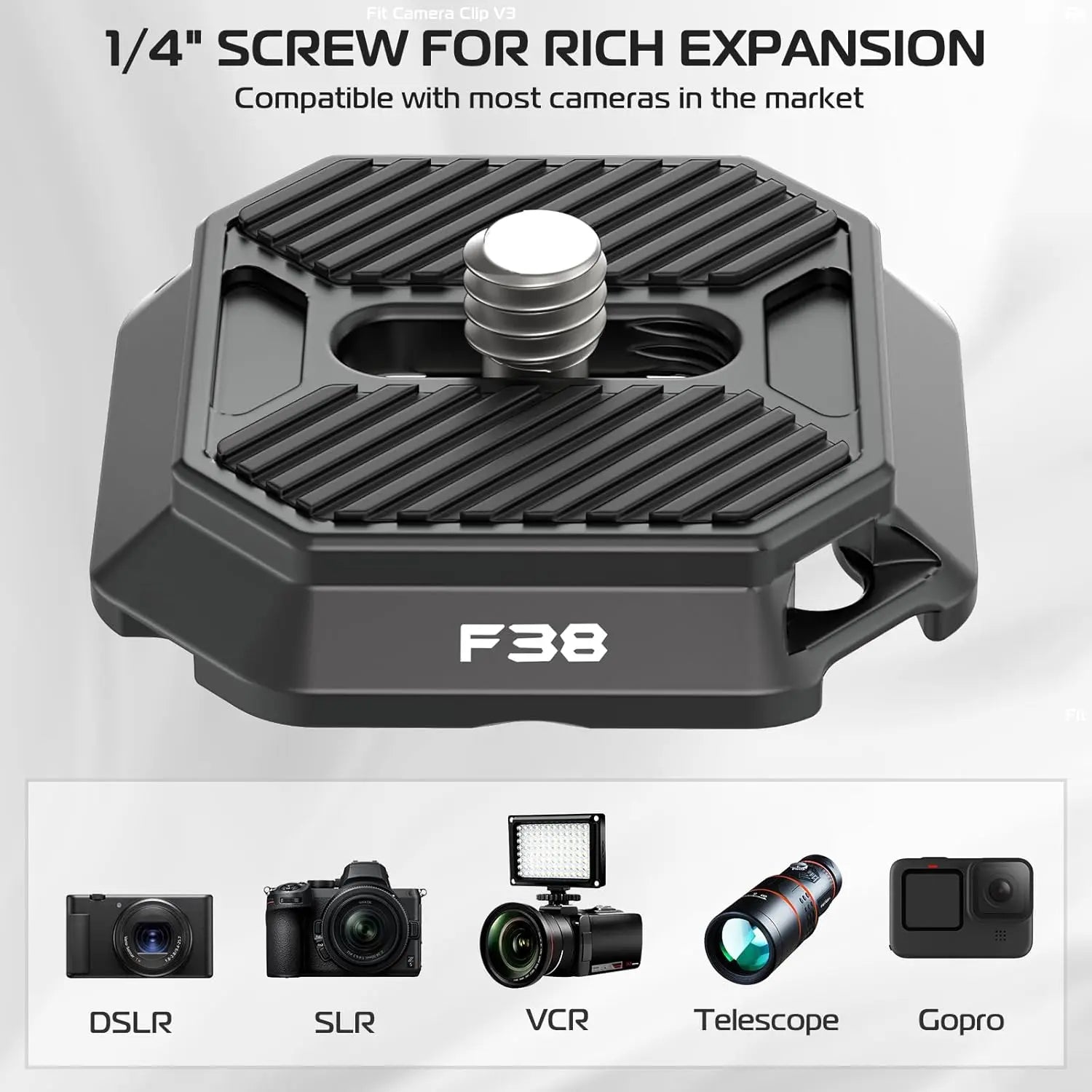 FALCAM F38 Quick Release Camera Plate for Clip V3 Ulanzi