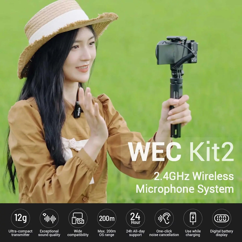 Godox WEC Kit2 Dual Wireless Lavalier Microphone Godox