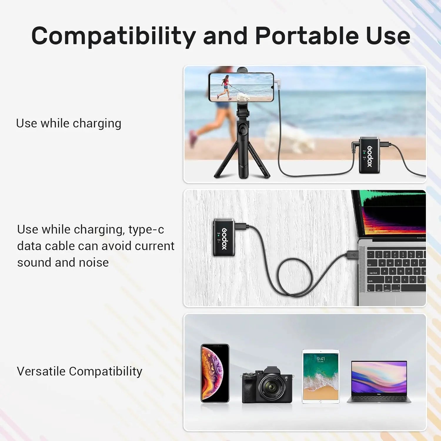 Godox WEC Kit2 Dual Wireless Lavalier Microphone Godox