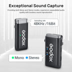 Godox WEC Kit2 Dual Wireless Lavalier Microphone Godox
