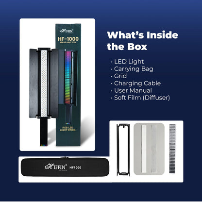HIFFIN HF-1000 60W RGB LED Stick Light