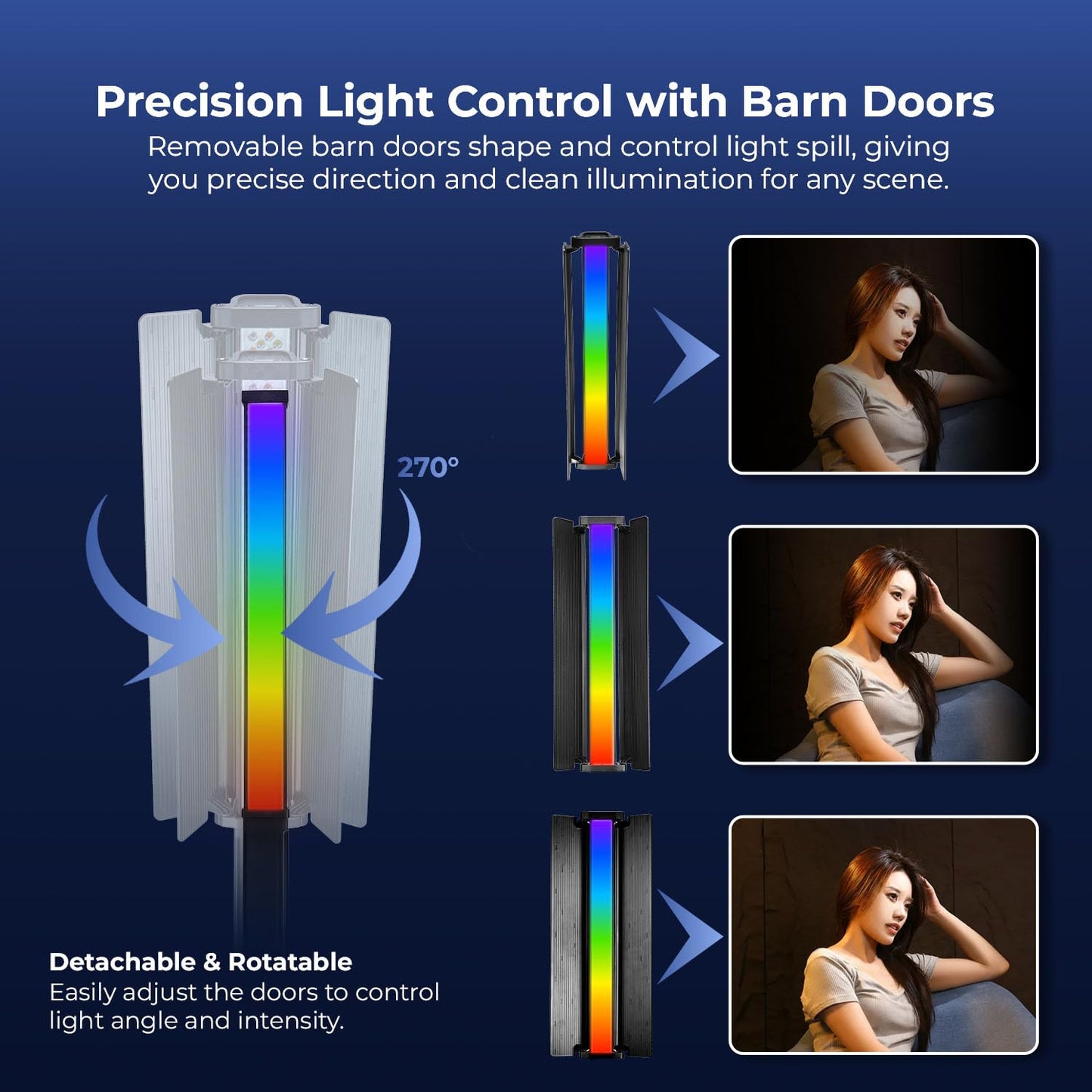 HIFFIN HF-1000 60W RGB LED Stick Light