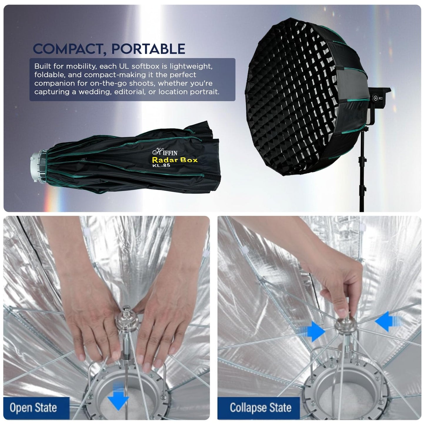 HIFFIN KL-85 85cm Octa Softbox Bowens Mount