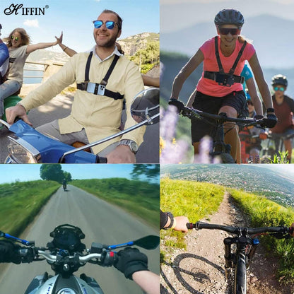 HIFFIN Adjustable Chest Mount Kit for Action Cameras