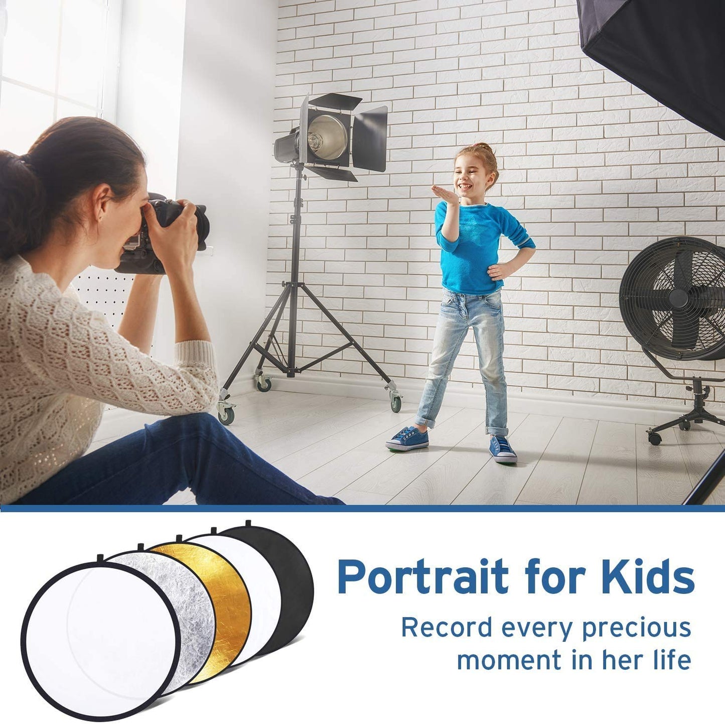 HIFFIN 42 5-in-1 Collapsible Light Reflector Kit