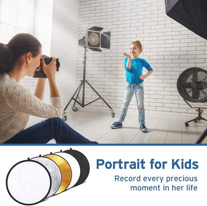 HIFFIN 42 5-in-1 Collapsible Light Reflector Kit