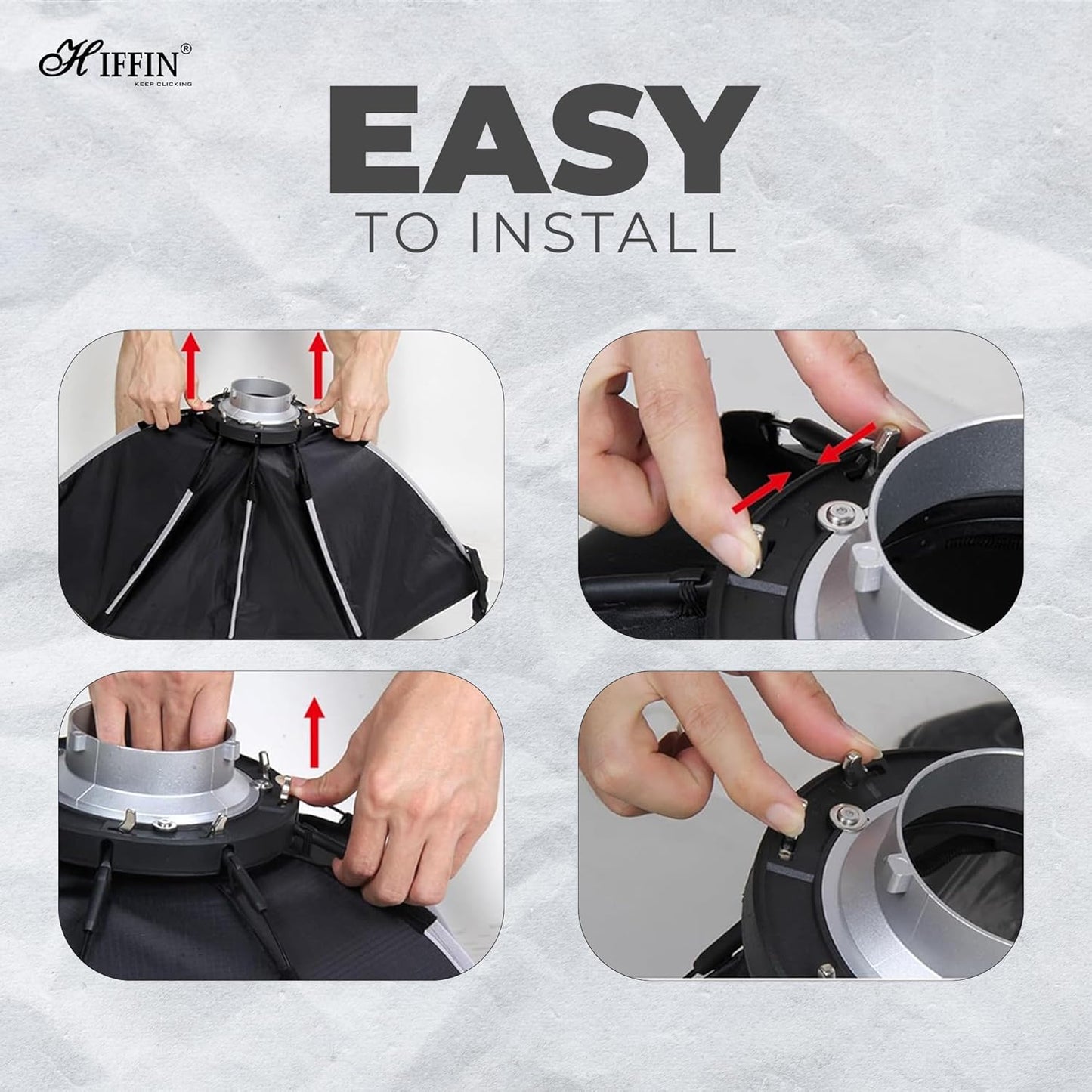 HIFFIN Bowens Mount Quick Release Octa Softbox