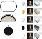 HIFFIN 100-150cm 5-in-1 Collapsible Light Reflector Hiffin
