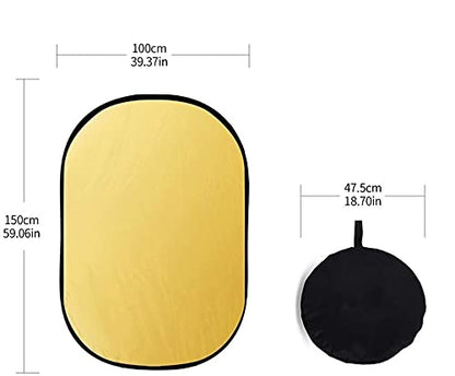 HIFFIN 100–150cm 5-in-1 Collapsible Light Reflector