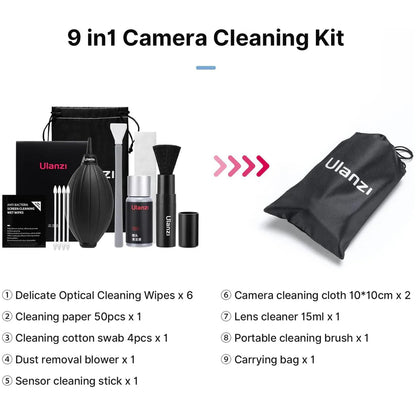 HIFFIN ULANZI 9-in-1 Camera Cleaning Kit for DSLR