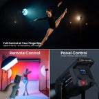 HIFFIN Professional Bi-Color LED Video Light with Remote HIFFIN