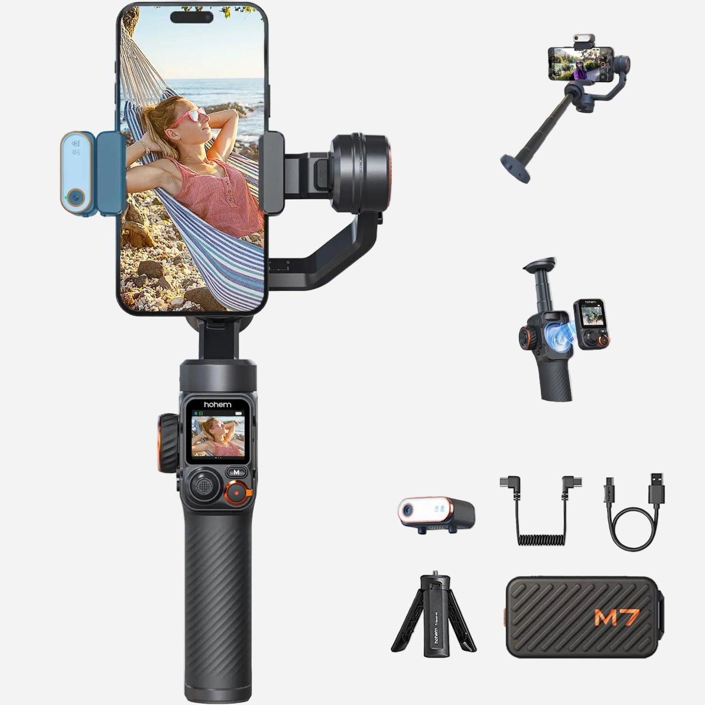 Hohem iSteady M7 AI Smartphone Gimbal with Touch Remote