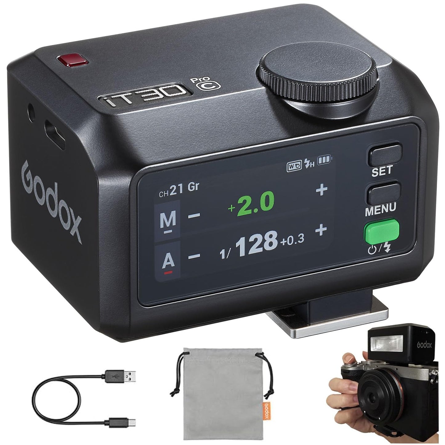 Godox iT30Pro TTL Mini Flash with Touchscreen