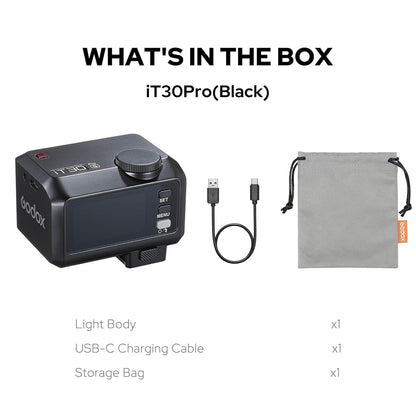 Godox iT30Pro TTL Mini Flash with Touchscreen