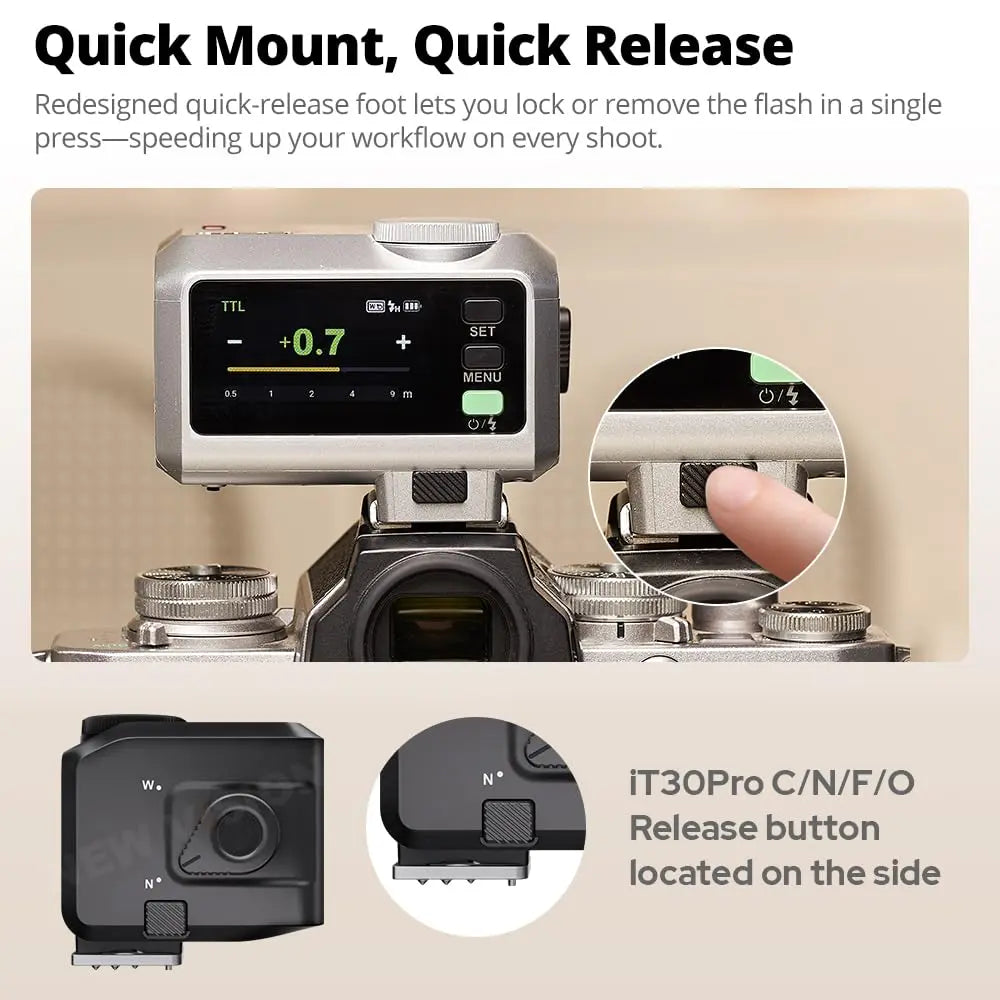 Godox iT30Pro TTL Mini Flash with Touchscreen Godox