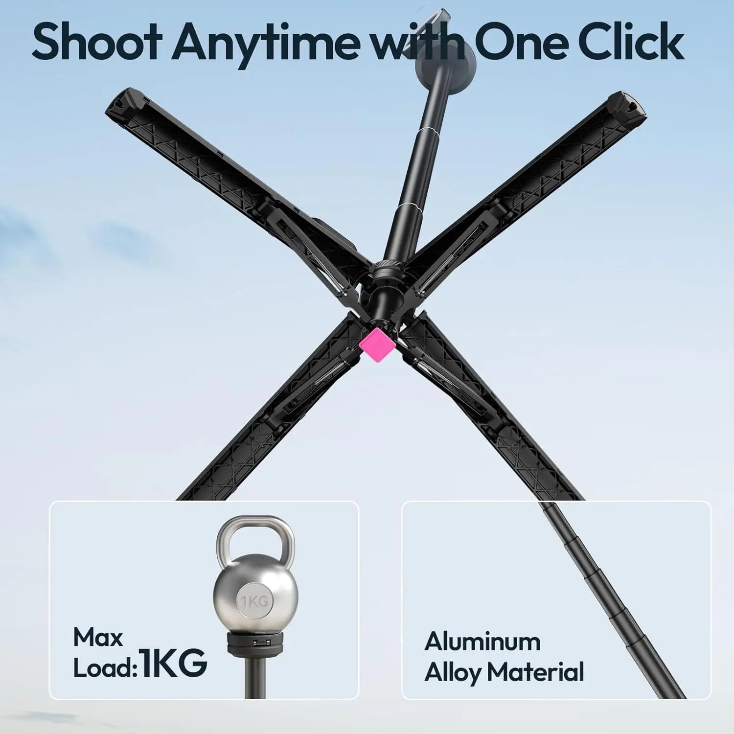 ULANZI MT85 Magnetic Phone Tripod with 60 Selfie Stick Ulanzi