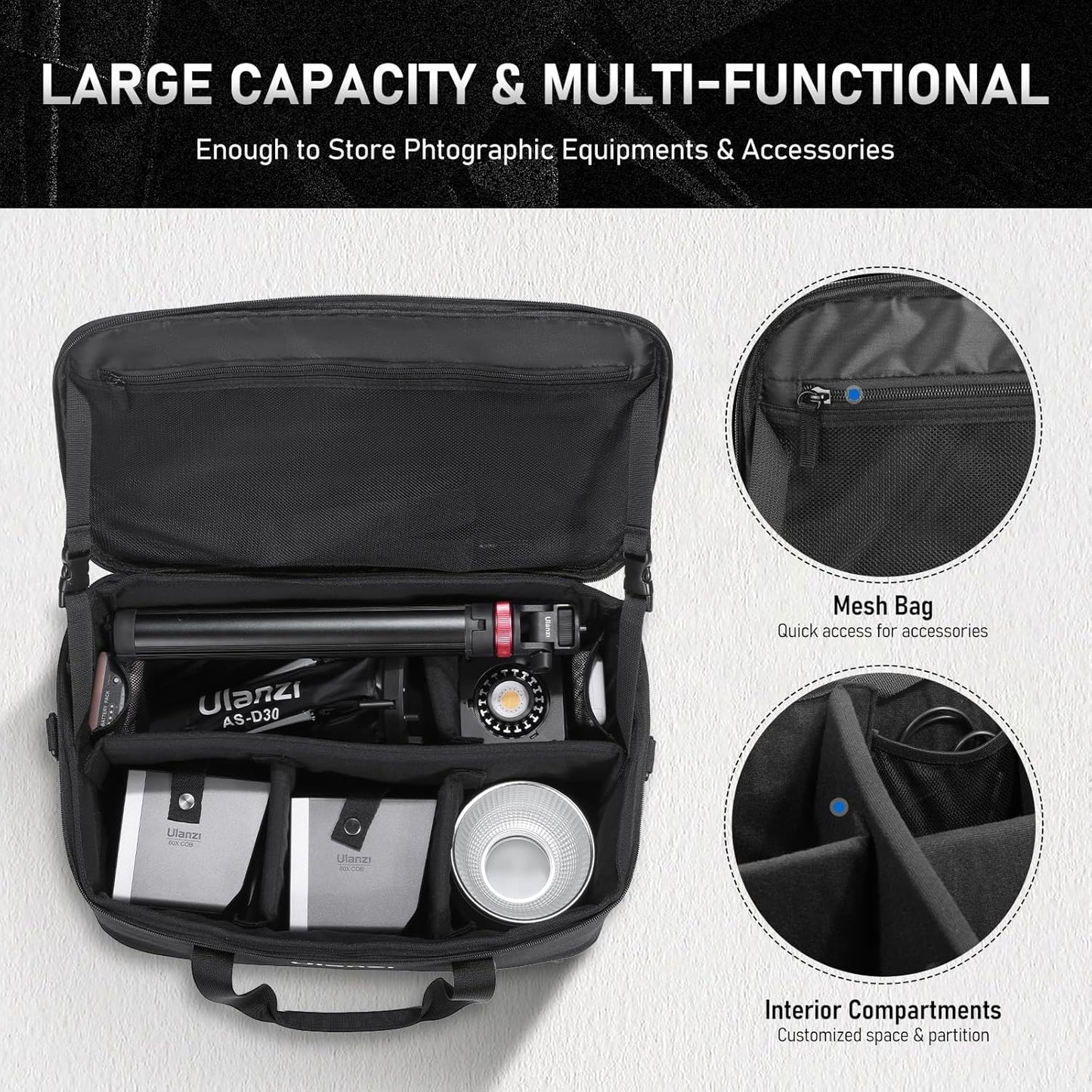 ULANZI OM-01 Padded Carrying Bag for Studio Lights