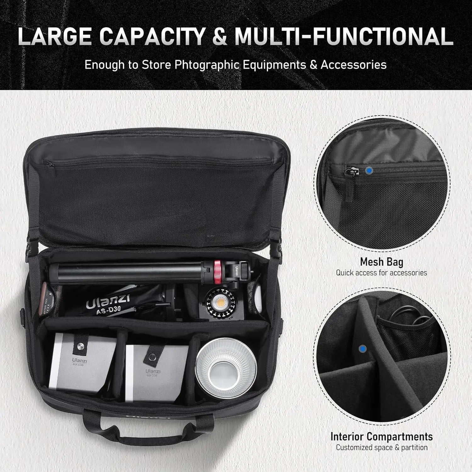 ULANZI OM-01 Padded Carrying Bag for Studio Lights Ulanzi