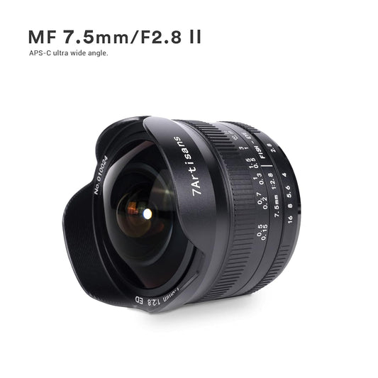 7Artisans 7.5mm F2.8 II APS-C Fisheye Lens for Fuji X