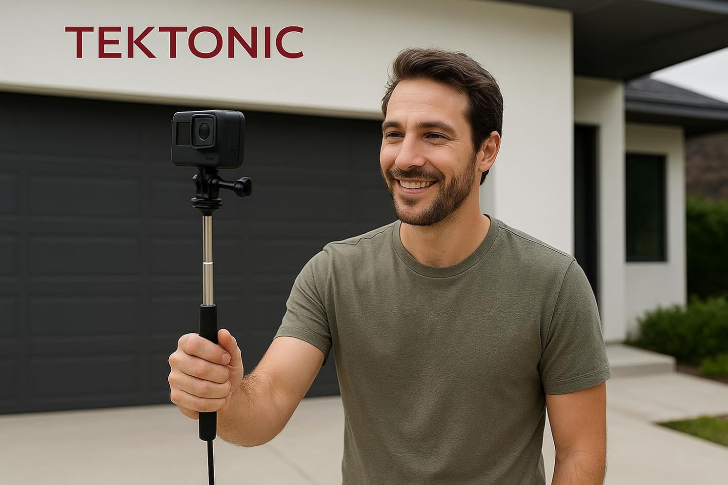 TEKTONIC Foldable Selfie Stick Tripod for Phone & Action Cam