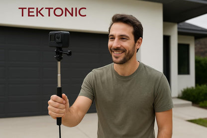 TEKTONIC Foldable Selfie Stick Tripod for Phone & Action Cam