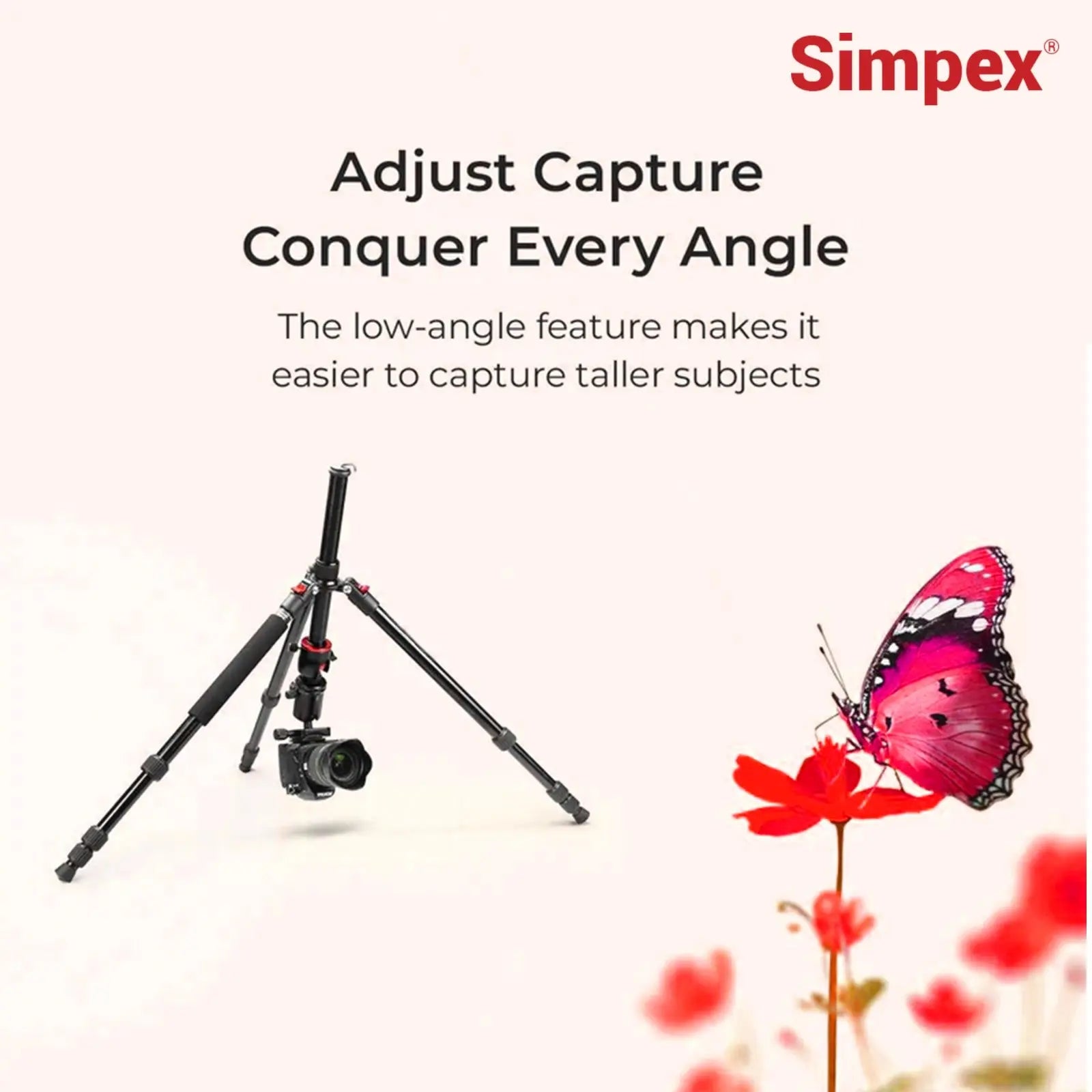 Simpex 540-TM Professional Aluminium Tripod Cum Monopod Simpex