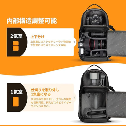 TARION TRS Sling Camera Bag Hard Shell Water-Repellent