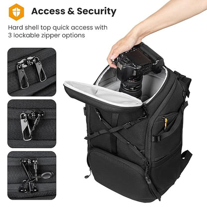 TARION HX-L Large Camera Backpack with Laptop Compartment