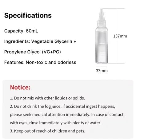 TEKTONIC 60ml Fog Liquid for Ulanzi FM01 Fog Machine